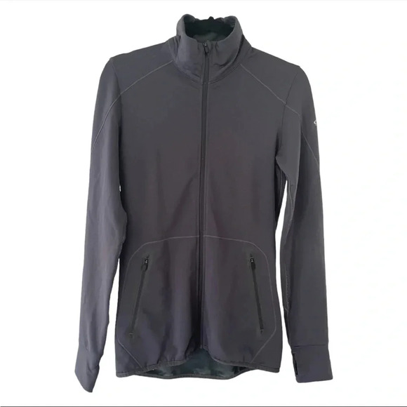 Icebreaker Jacket Womens Small Merino Base Layer Full Zip Mock Neck Wool - Picture 1 of 6
